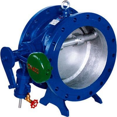 Tilting Disc Check Valve with Counterweight Arm _ Cylinder_